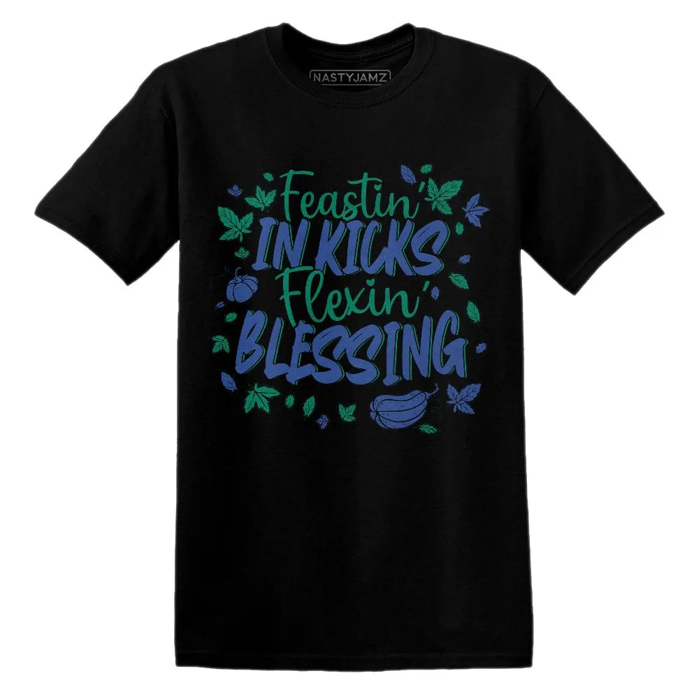 Kicks Feasting.Dunk Royal Malachite NastyJamz Website T-Shirt 2D
