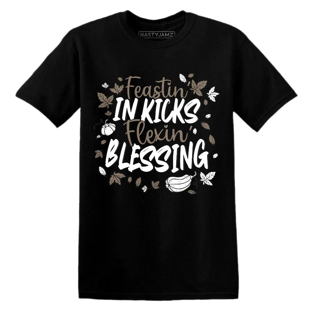 Kicks Feasting.AJ 1 Low Mocha NastyJamz Website T-Shirt 2D