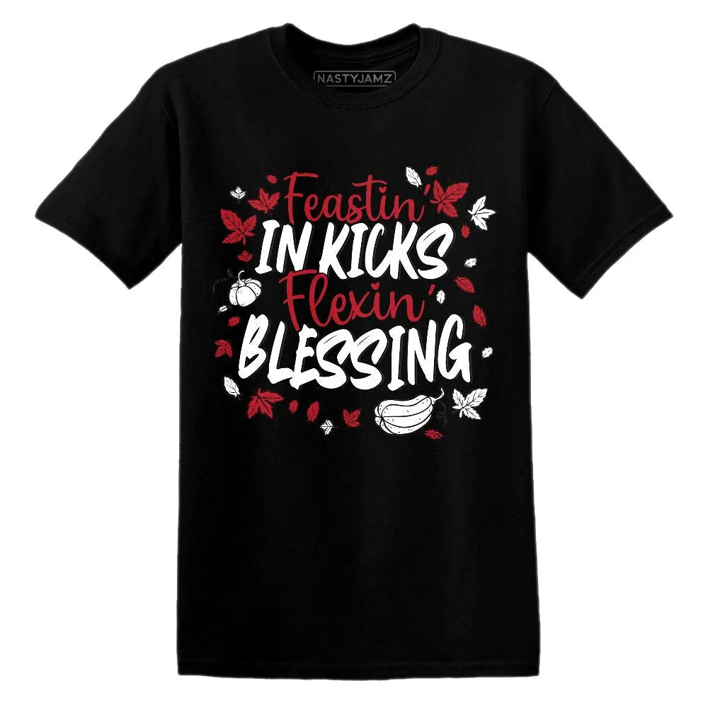 Kicks Feasting.AJ 14 Black Toe NastyJamz Website T-Shirt 2D