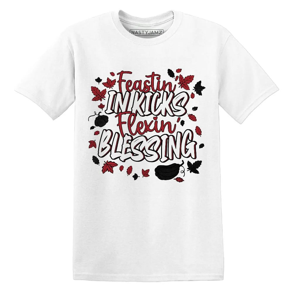Kicks Feasting.AJ 11 Bred Velvet NastyJamz Website T-Shirt 2D
