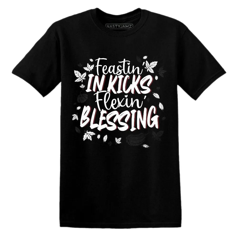 Kicks Feasting.AJ 11 Bred Velvet NastyJamz Website T-Shirt 2D
