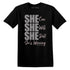 SHE AJ 3 Black Violet Ore NastyJamz Website T-Shirt 2D