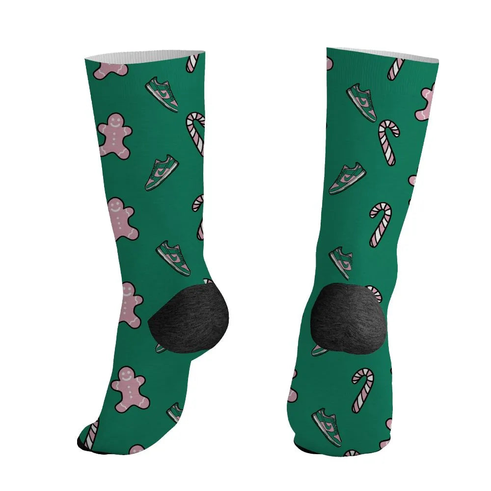 Dunk-Soft-Pink-Malachite-NastyJamz-Socks-Match-Candy-Cookie-Kicks-3D