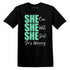 SHE AJ 3 Green Glow NastyJamz Website T-Shirt 2D