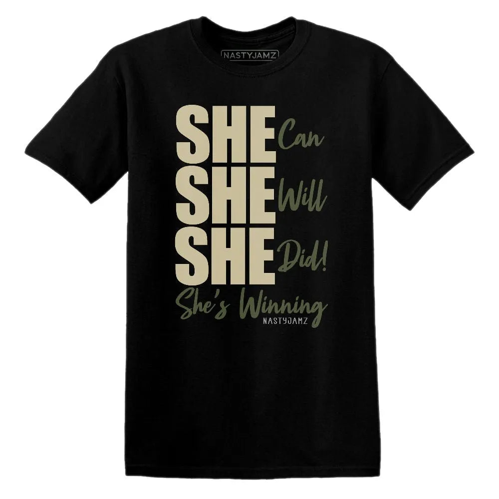 SHE AM 1 Essential Premium NastyJamz Website T-Shirt 2D