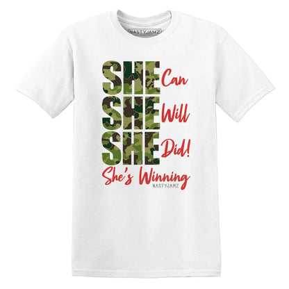 SHE AM 90 Duck Camo NastyJamz Website T-Shirt 2D