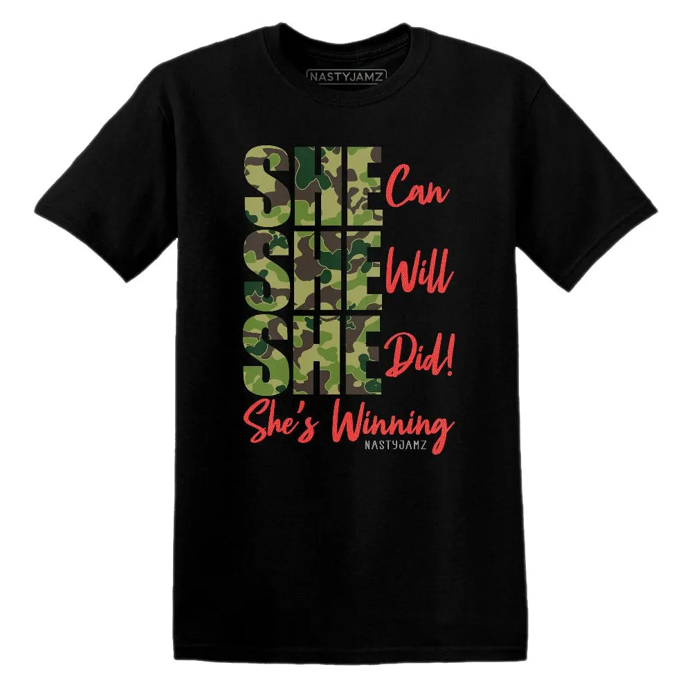 SHE AM 90 Duck Camo NastyJamz Website T-Shirt 2D