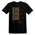 SHE AJ 9 Olive NastyJamz Website T-Shirt 2D