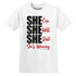SHE AJ 3 Black Cement NastyJamz Website T-Shirt 2D