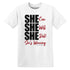 SHE AJ 11 Bred Velvet NastyJamz Website T-Shirt 2D
