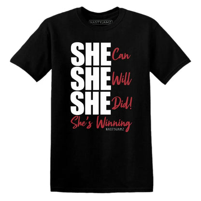 SHE AJ 11 Bred Velvet NastyJamz Website T-Shirt 2D