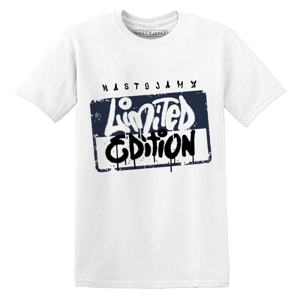 White-Navy-6s-NastyJamz-T-Shirt-Match-Limited-Edition