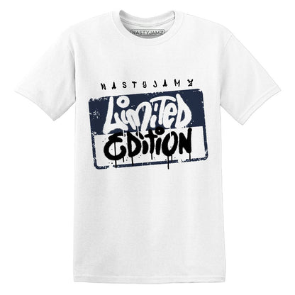 White-Navy-6s-NastyJamz-T-Shirt-Match-Limited-Edition
