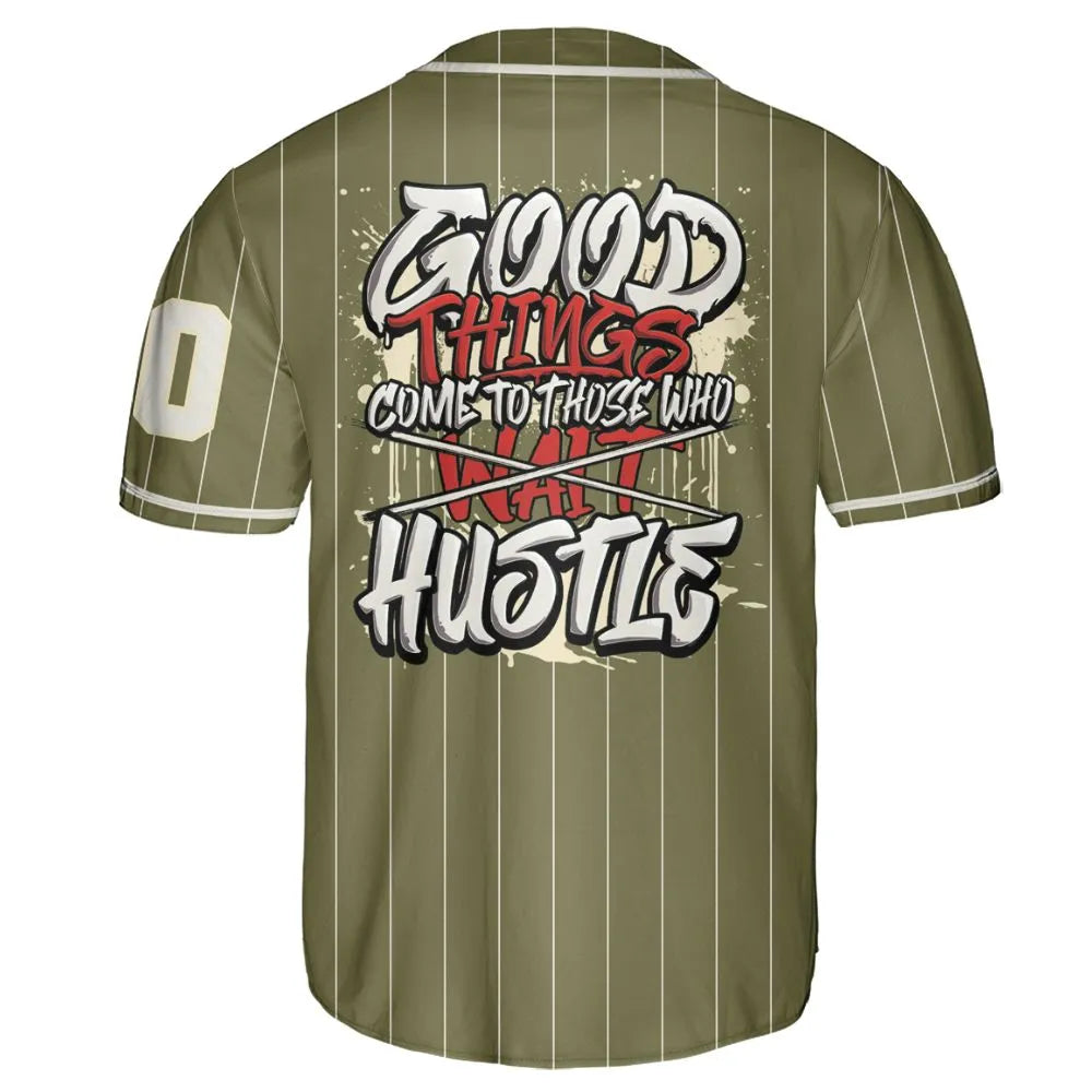 Medium-Olive-1s-NastyJamz-Jersey-Match-Good-Things-Custom-Text