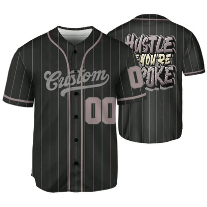 Black-Violet-Ore-3s-NastyJamz-Jersey-Match-Hustle-Like-Broke-Custom-Text