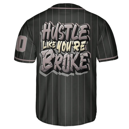 Black-Violet-Ore-3s-NastyJamz-Jersey-Match-Hustle-Like-Broke-Custom-Text