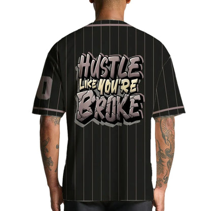 Black-Violet-Ore-3s-NastyJamz-Jersey-Match-Hustle-Like-Broke-Custom-Text