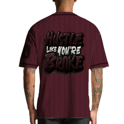 VaporMax-Night-Maron-Burgundy-NastyJamz-Jersey-Match-Hustle-Like-Broke-Custom-Text