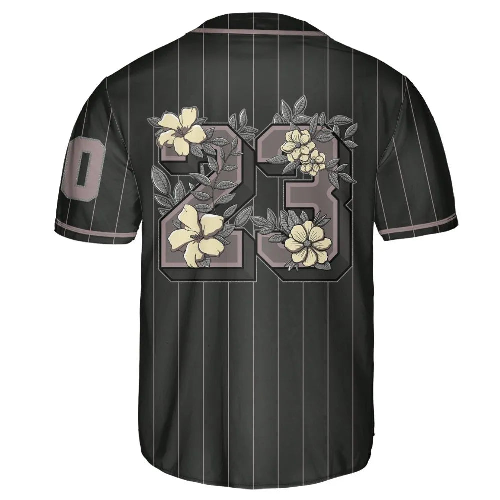 Black-Violet-Ore-3s-NastyJamz-Jersey-Match-23-Floral-Custom-Text