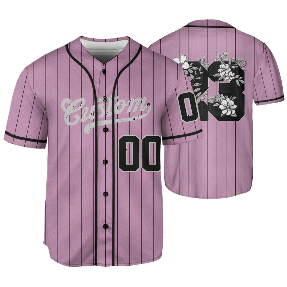 Orchid-Neutral-Grey-Black-White-4s-NastyJamz-Jersey-Match-23-Floral-Custom-Text