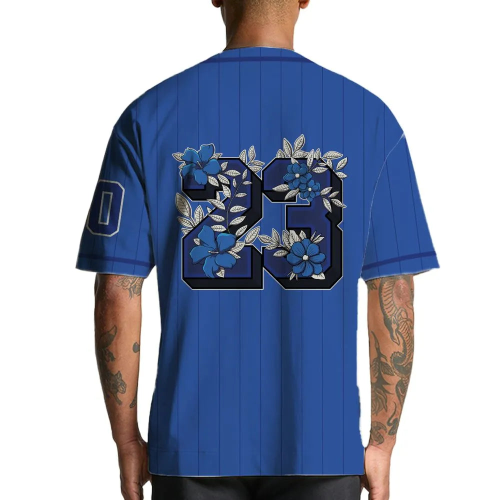 VaporMax-Game-Royal-Blue-NastyJamz-Jersey-Match-23-Floral-Custom-Text