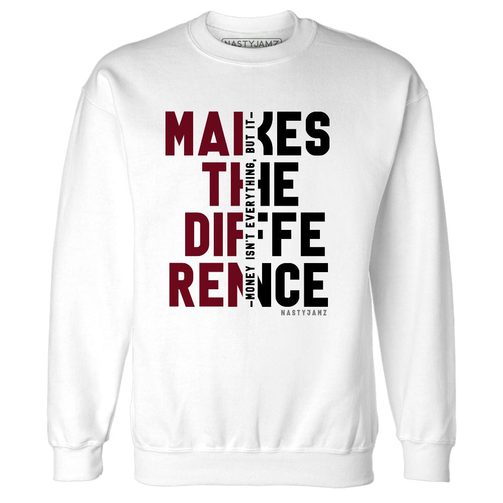 High-White-Team-Red-1s-NastyJamz-Sweatshirt-Match-Money-Makes-Difference