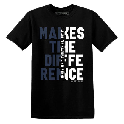 White-Navy-6s-NastyJamz-T-Shirt-Match-Money-Makes-Difference