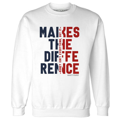White-Navy-6s-NastyJamz-Sweatshirt-Match-Money-Makes-Difference