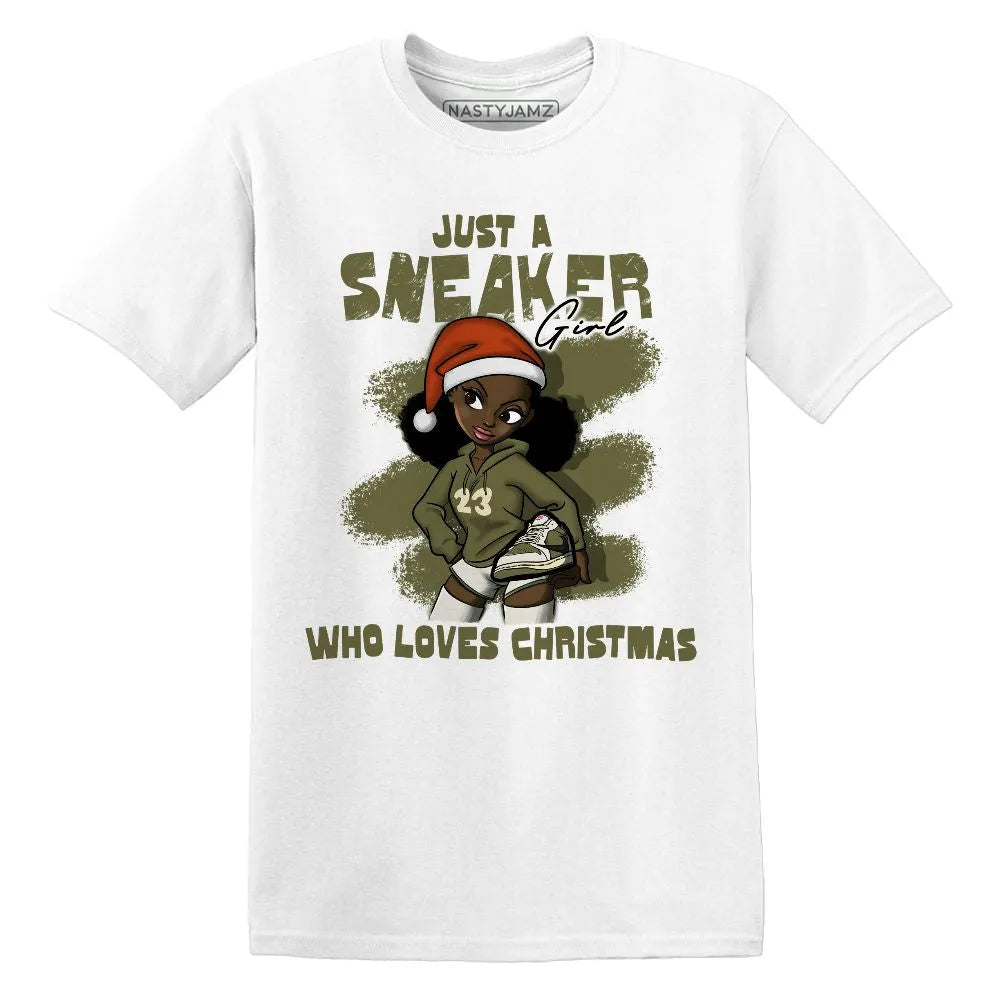 Medium-Olive-1s-NastyJamz-T-Shirt-Match-Xmas-Sneaker-Girl