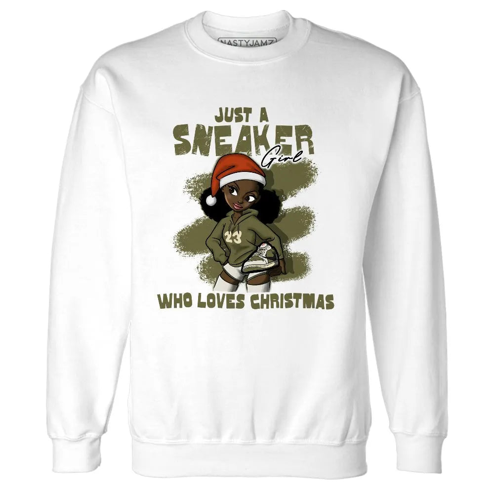 Medium-Olive-1s-NastyJamz-Sweatshirt-Match-Xmas-Sneaker-Girl