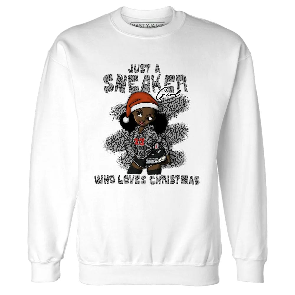 Black-Cement-3s-NastyJamz-Sweatshirt-Match-Xmas-Sneaker-Girl