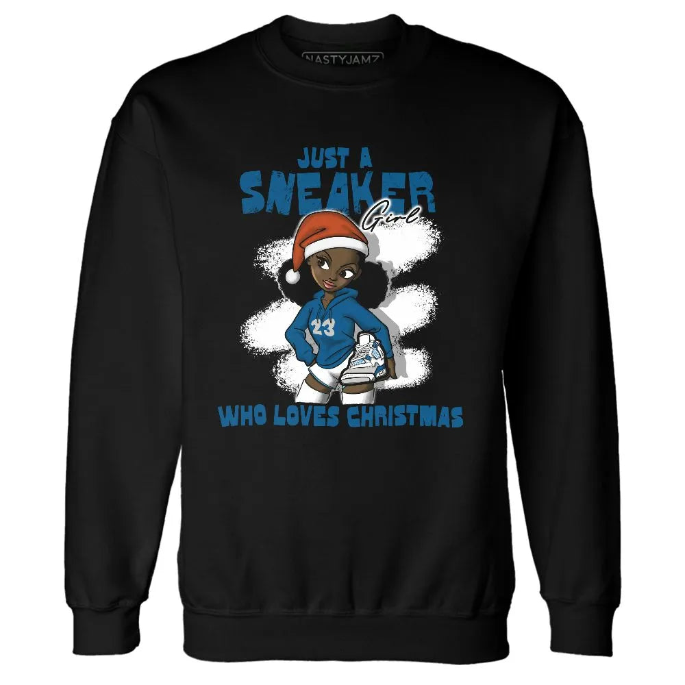 Industrial-Blue-4s-NastyJamz-Sweatshirt-Match-Xmas-Sneaker-Girl