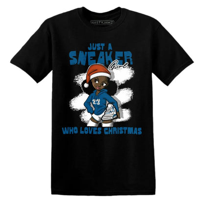 Industrial-Blue-4s-NastyJamz-T-Shirt-Match-Xmas-Sneaker-Girl