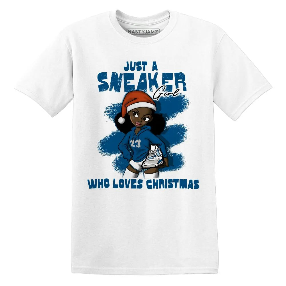 Industrial-Blue-4s-NastyJamz-T-Shirt-Match-Xmas-Sneaker-Girl