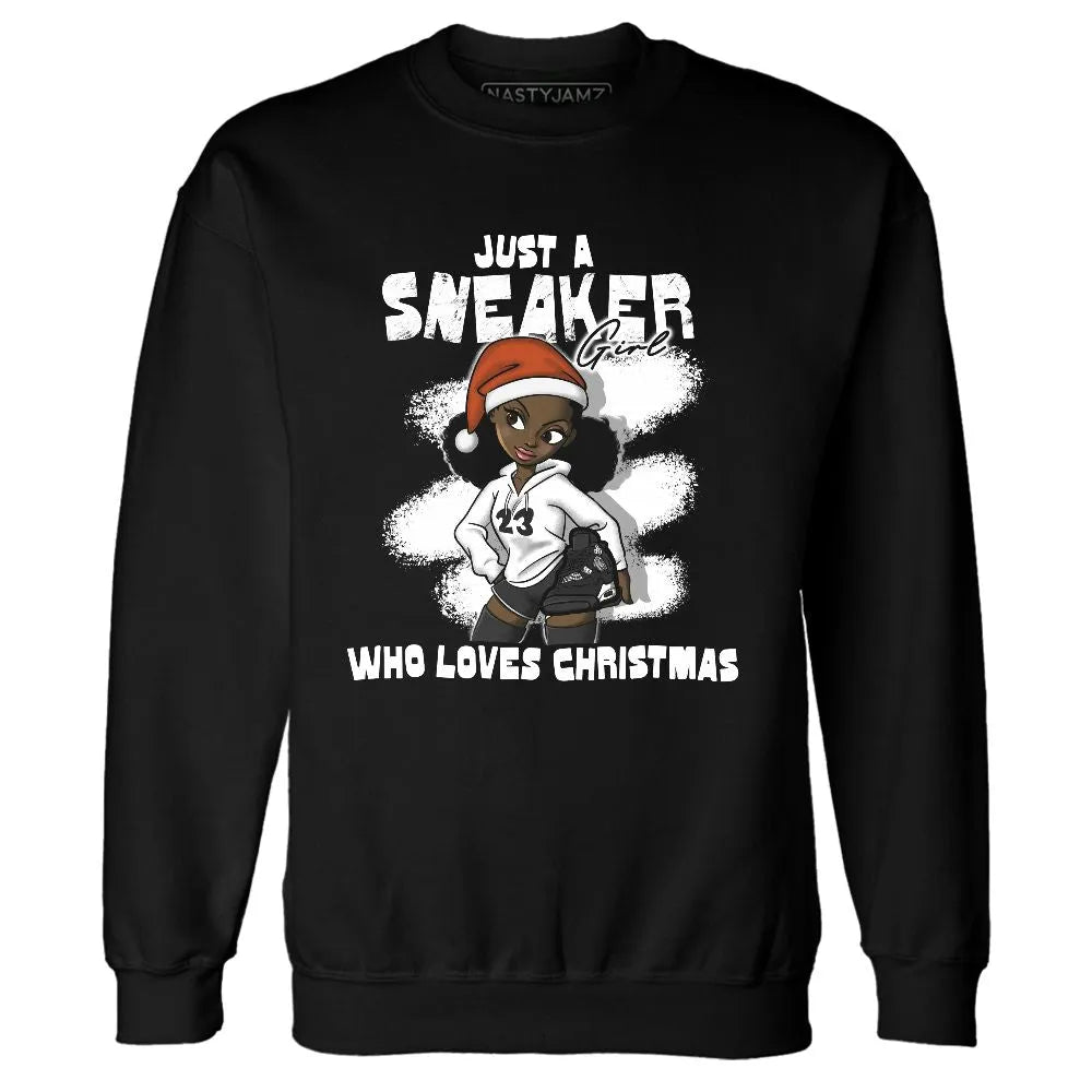 White-Thunder-4s-NastyJamz-Sweatshirt-Match-Xmas-Sneaker-Girl