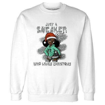 Green-Glow-3s-NastyJamz-Sweatshirt-Match-Xmas-Sneaker-Girl