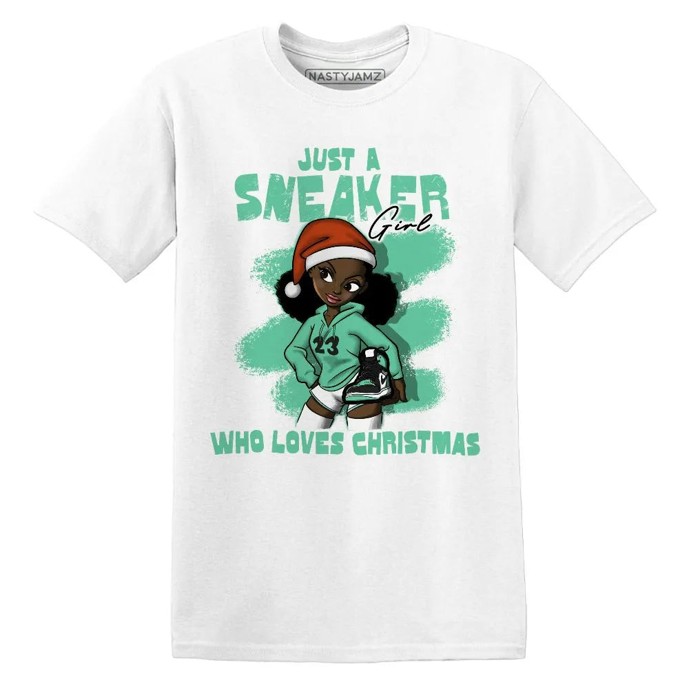 High-OG-Green-Glow-1s-NastyJamz-T-Shirt-Match-Xmas-Sneaker-Girl