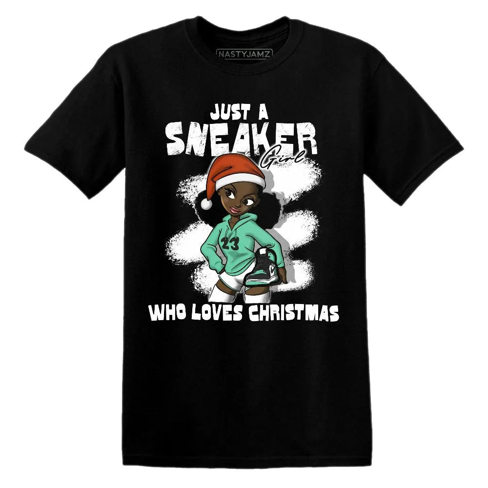 High-OG-Green-Glow-1s-NastyJamz-T-Shirt-Match-Xmas-Sneaker-Girl