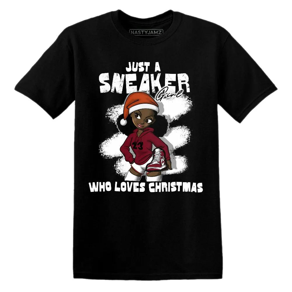 High-White-Team-Red-1s-NastyJamz-T-Shirt-Match-Xmas-Sneaker-Girl