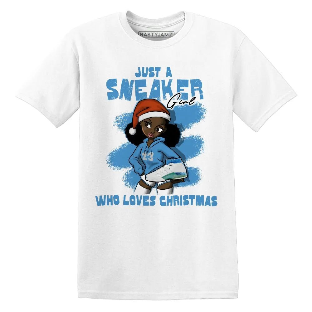 Univercitii-Carolina-Blue-17s-NastyJamz-T-Shirt-Match-Xmas-Sneaker-Girl