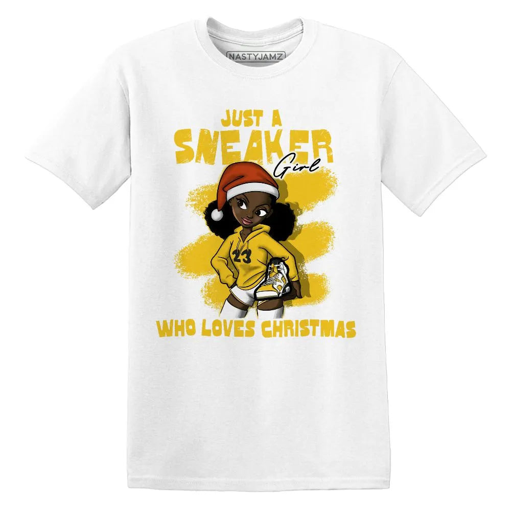 Yellow-Ochre-6s-NastyJamz-T-Shirt-Match-Xmas-Sneaker-Girl