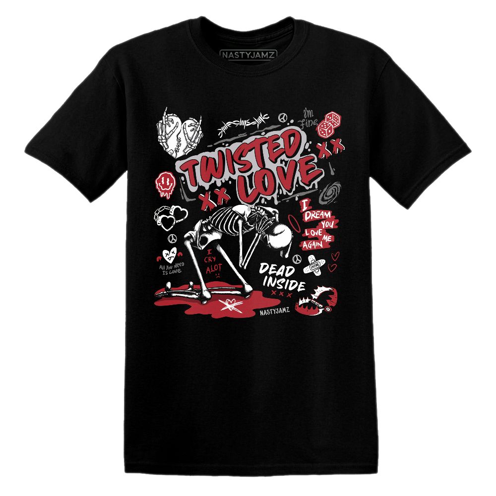 Twisted Love.AJ 11 Bred Velvet.NastyJamz Website T-Shirt 2D