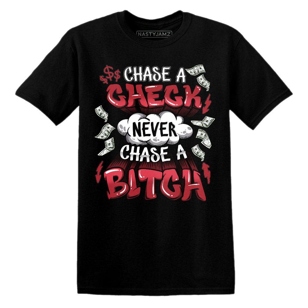Chase A Check.AJ 11 Bred Velvet.NastyJamz Website T-Shirt 2D