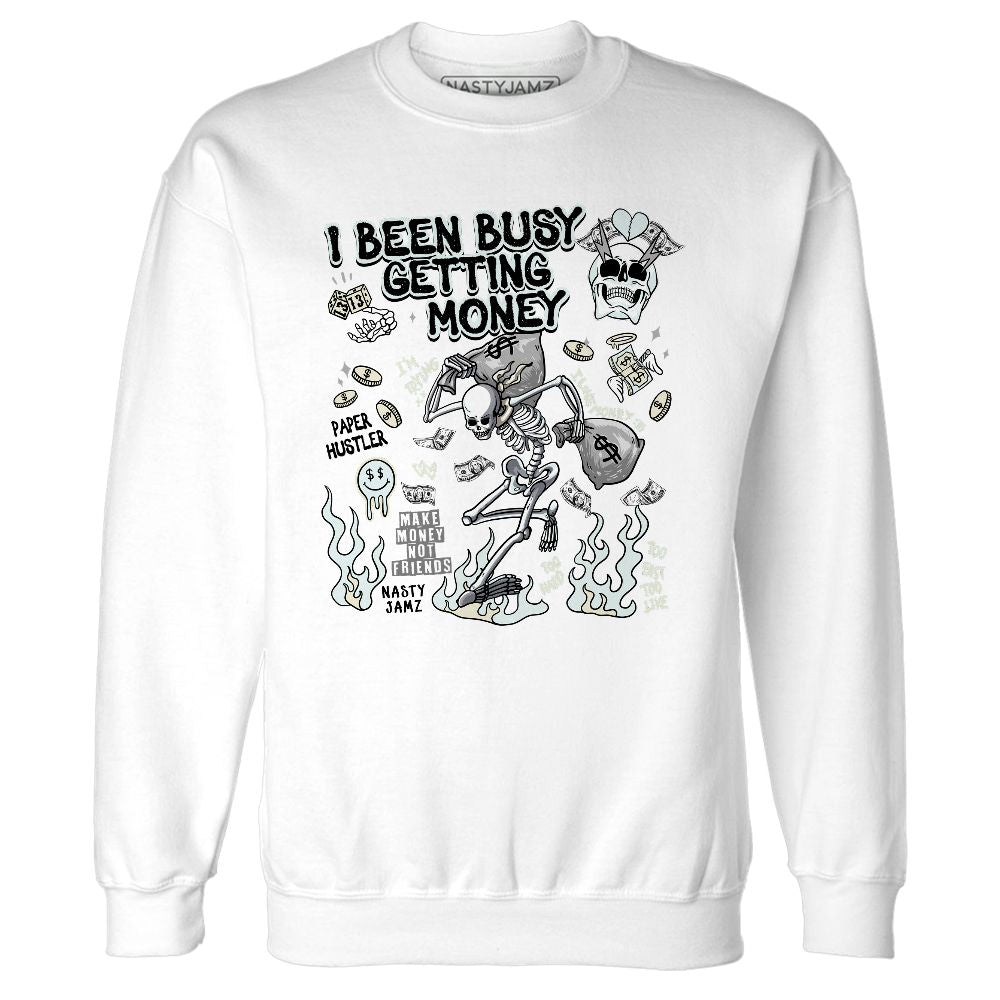 Pure-Platinum-4s-NastyJamz-Sweatshirt-Match-Busy-Getting-Money-Skull