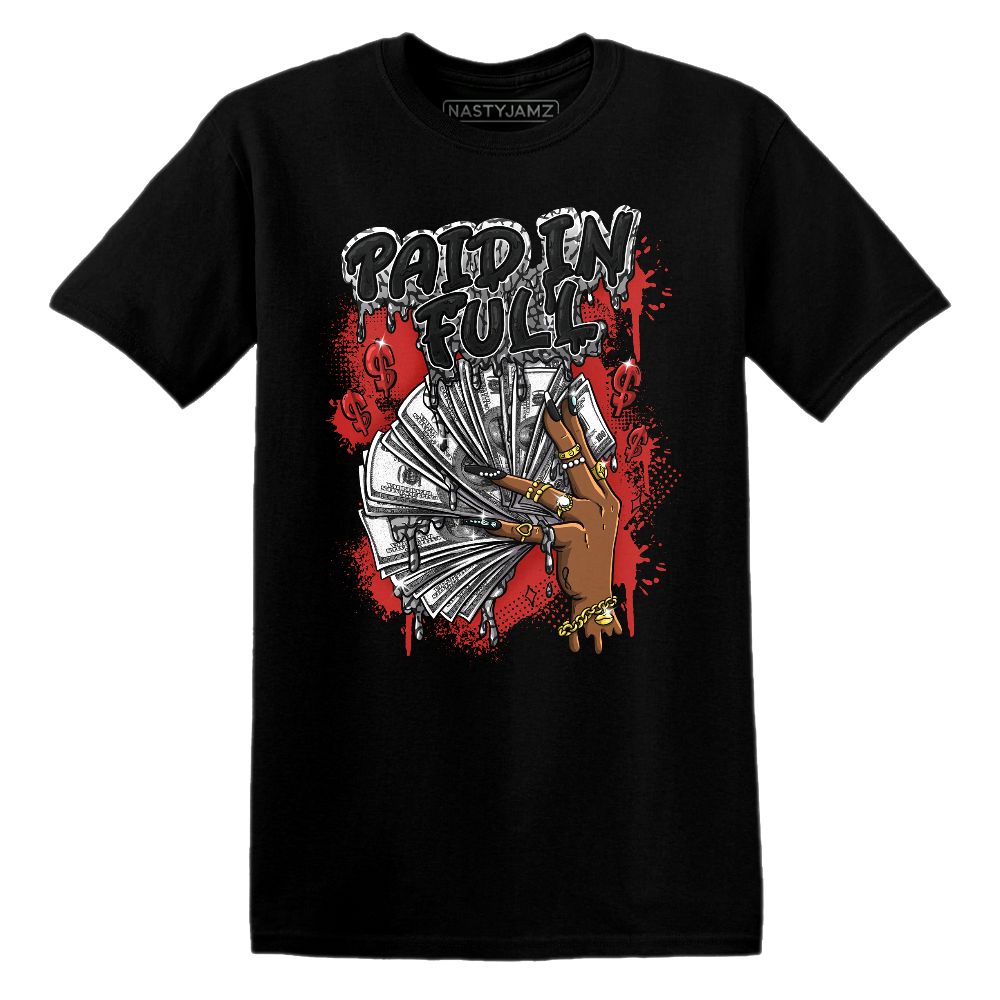 Paid In Full.AJ 3 Black Cement.NastyJamz Website T-Shirt 2D