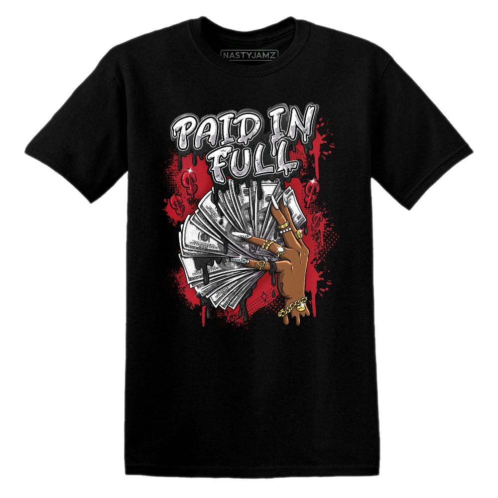 Paid In Full.AJ 14 Black Toe.NastyJamz Website T-Shirt 2D