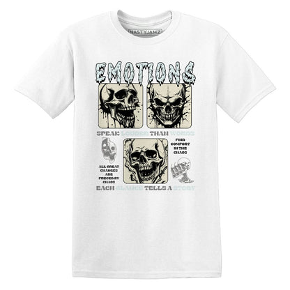 Emotions Skull.AJ 4 Pure Platinum.NastyJamz Website T-Shirt 2D