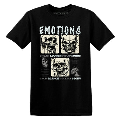 Emotions Skull.AJ 4 Pure Platinum.NastyJamz Website T-Shirt 2D