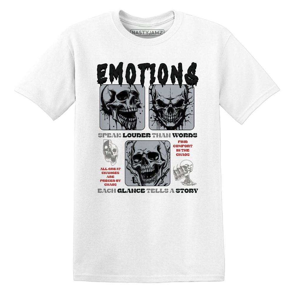 Emotions Skull.AJ 3 Black Cement.NastyJamz Website T-Shirt 2D