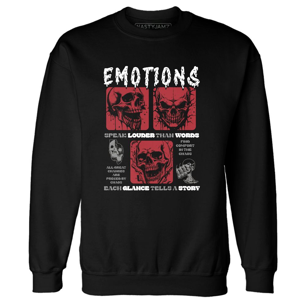 Bred-Velvet-11s-NastyJamz-Sweatshirt-Match-Emotions-Skull